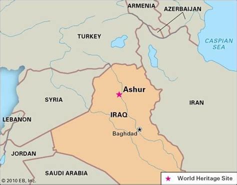 ashur map|Ashur (Qal'at Sherqat) .